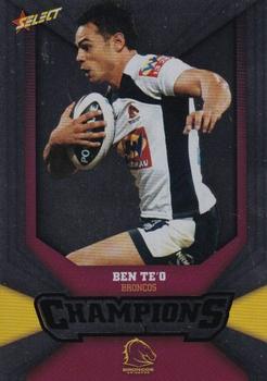 2011 NRL Champions - Silver Parallel #SP14 Ben Te'o Front